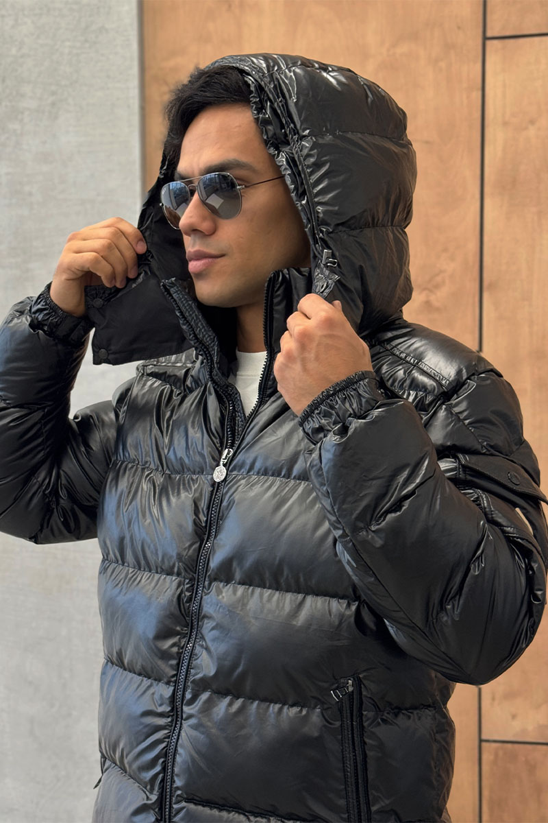 Moncler Мужская куртка с матовым эффектом чёрного цвета Maya Short