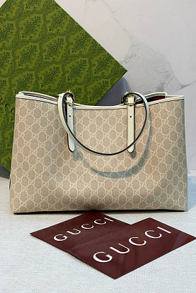 Кожаная сумка GG Emblem premium 38x25x15 см
