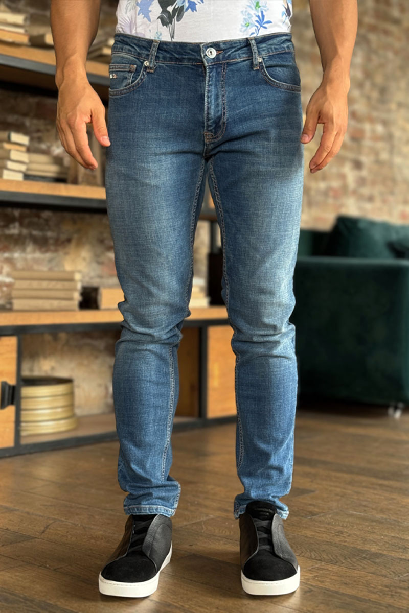 Emporio Armani EA7 Мужские синие джинсы 