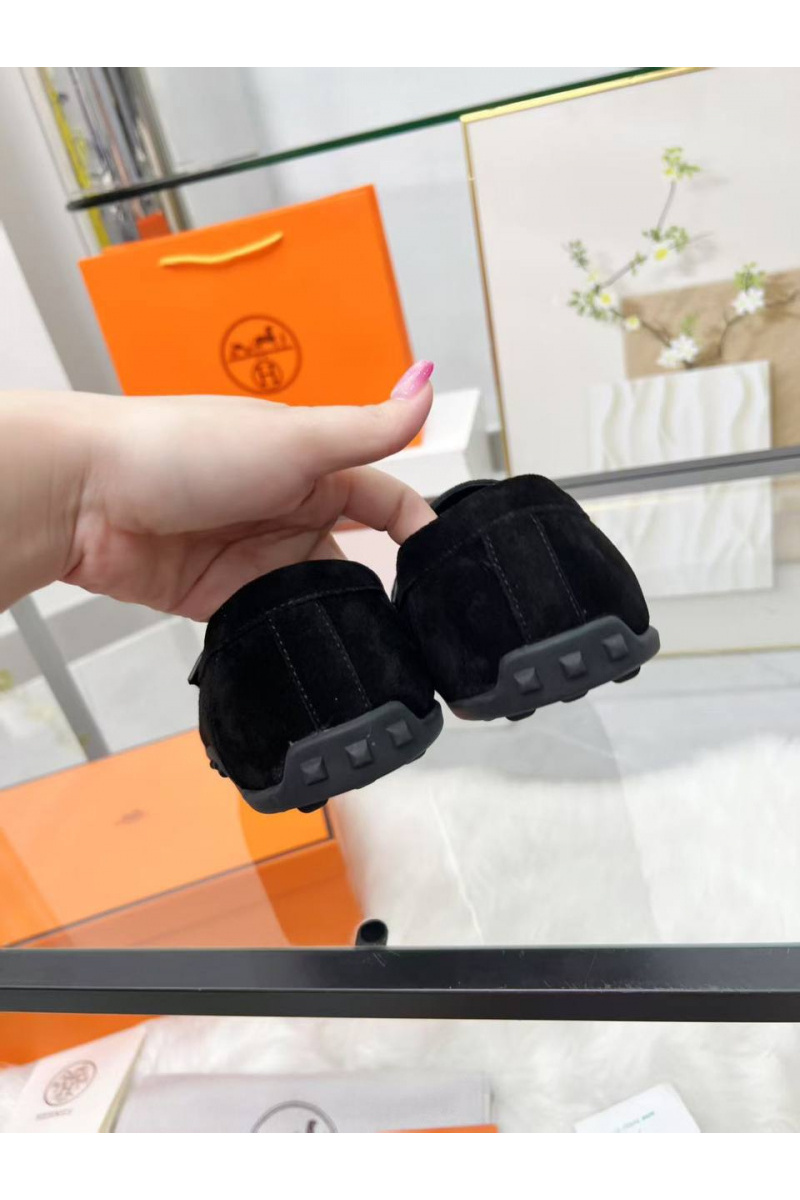 Hermes Женские замшевые лоферы 