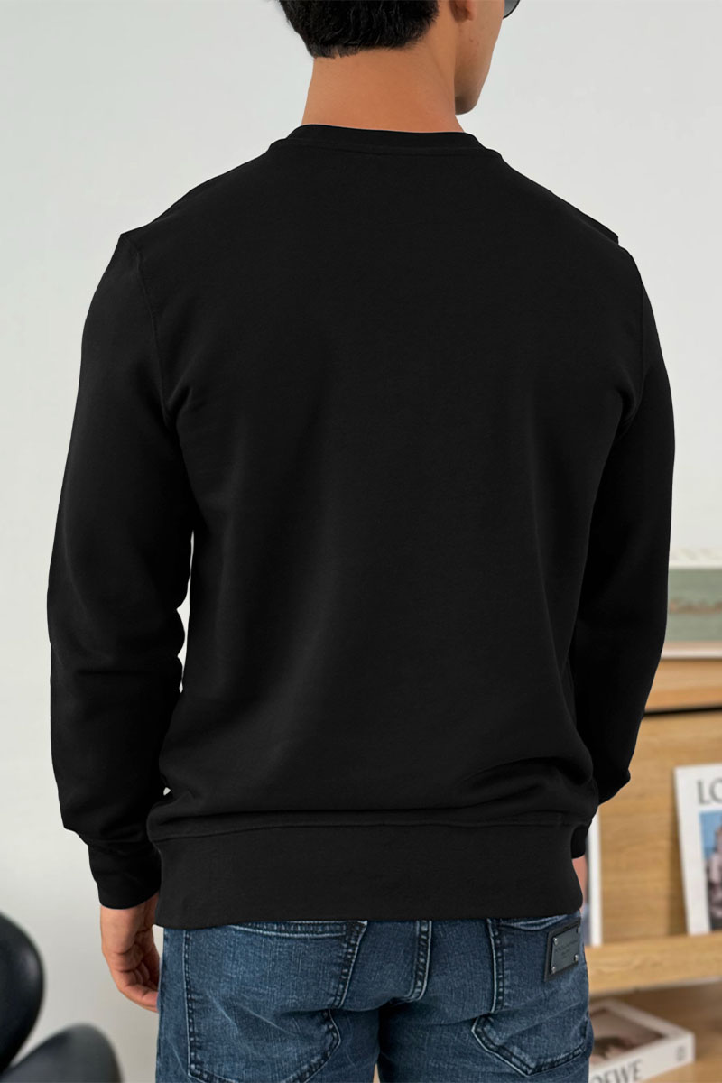 Hugо Воss Чёрный свитшот Dranach chest-tape