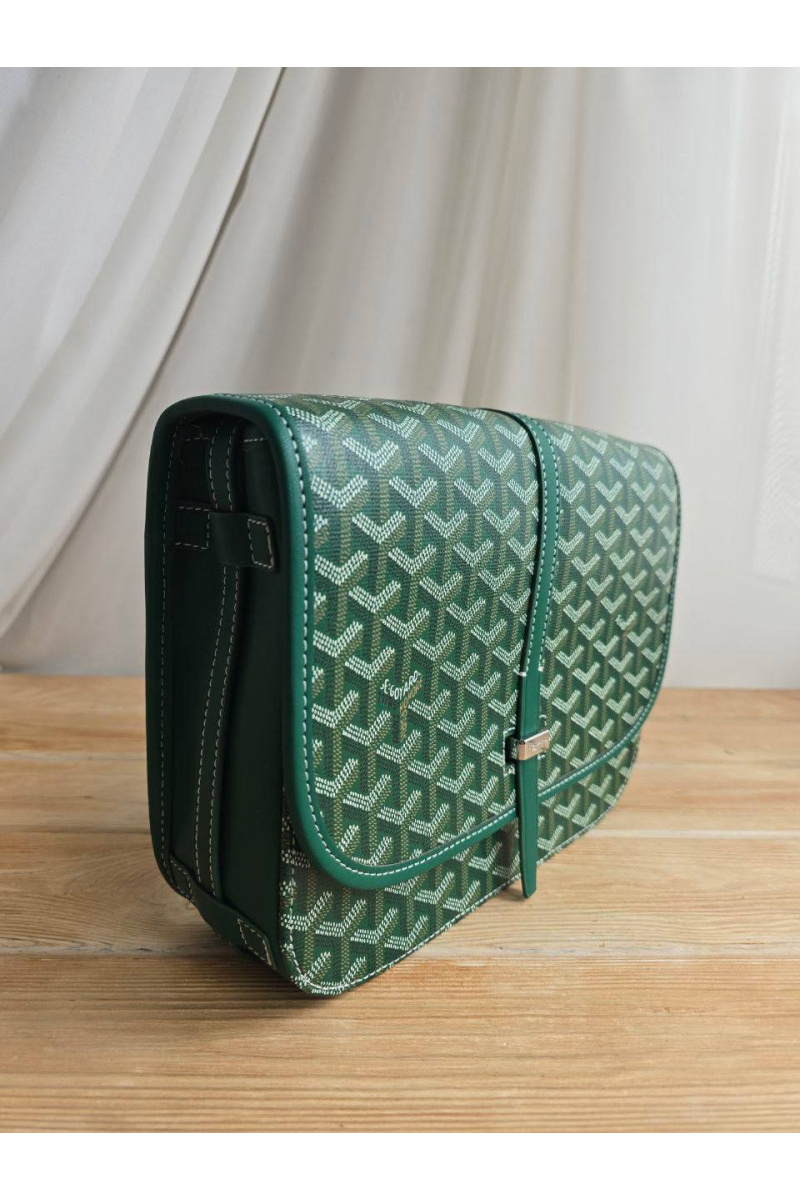 Designer Clothing Кожаная сумка Goyard Belvedere MM 27x21 см