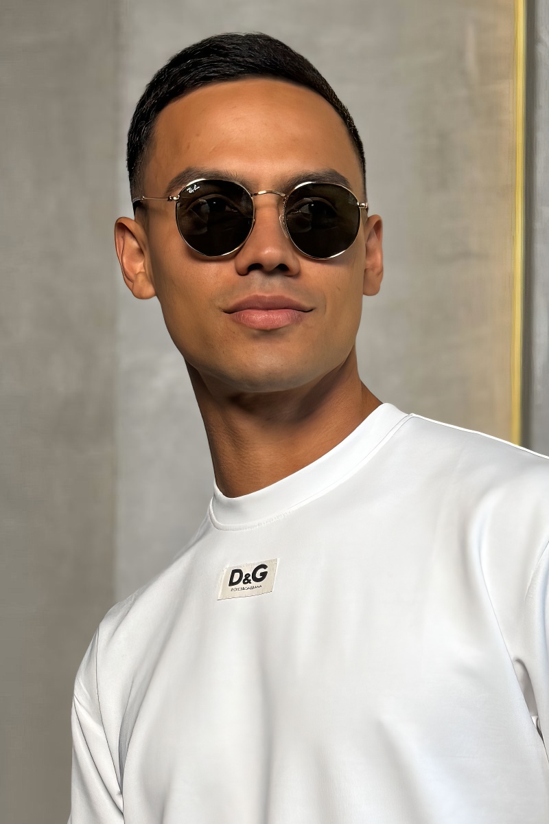 Ray Ban Солнцезащитные очки Round Metal - Green