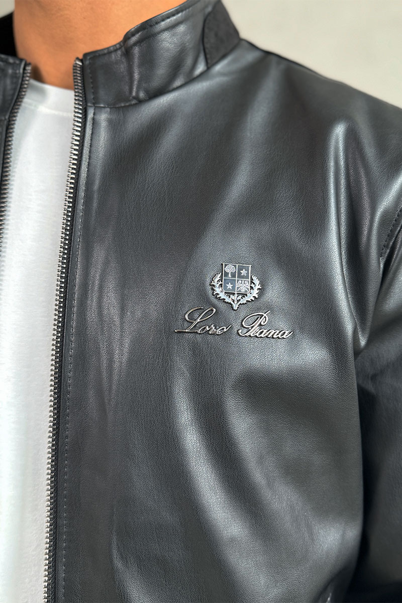 Loro Piana Мужская кожаная куртка 