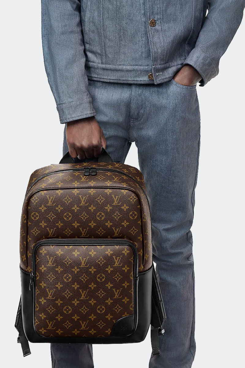 Lоuis Vuittоn Брендовый кожаный рюкзак Dean 40x32 см