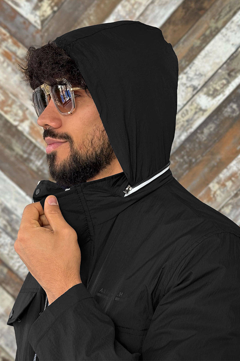 Emporio Armani EA7 Мужская чёрная куртка 