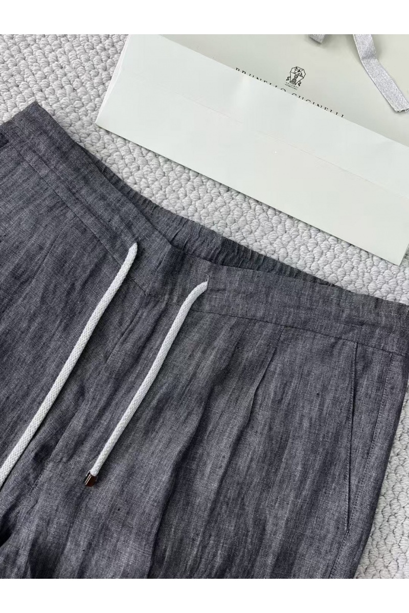 Designer Льняные брюки Premium - Grey