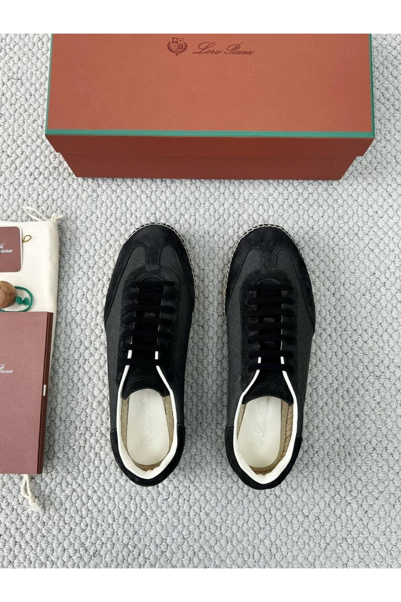 Loro Piana Мужские кроссовки Sea Tennis Walk - Black