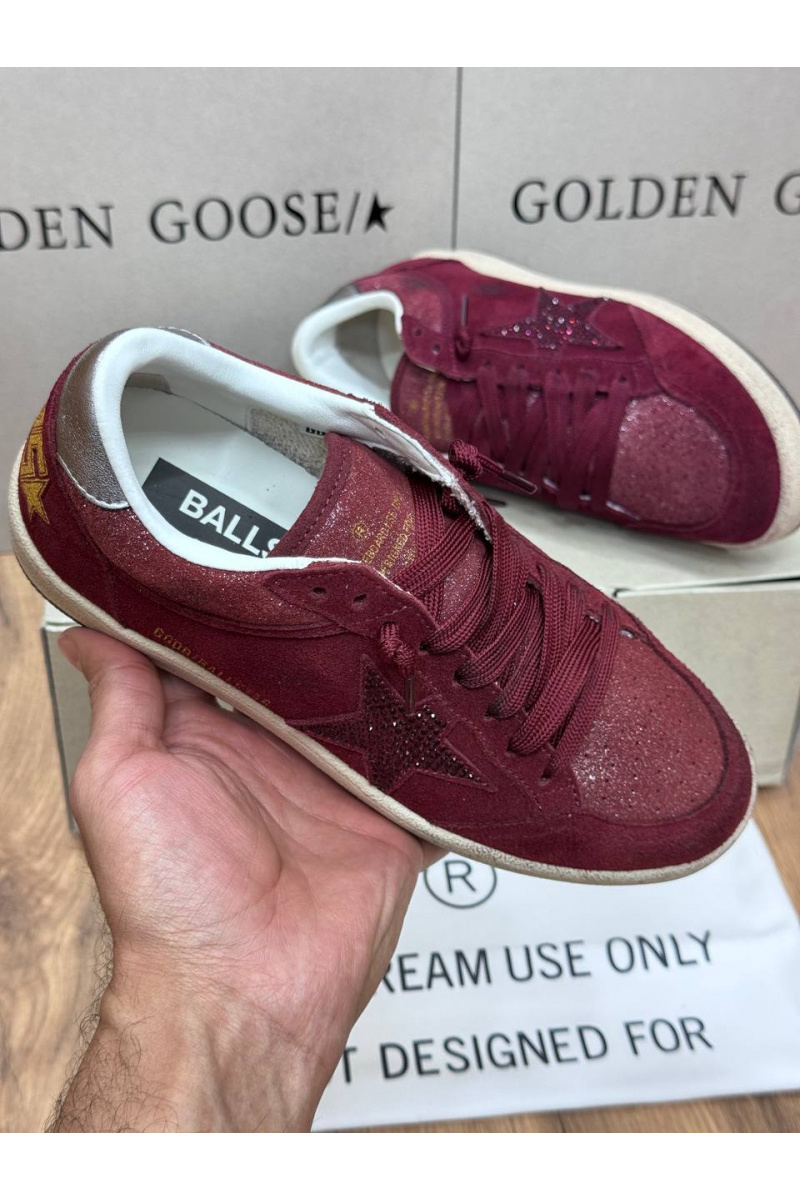 Designer Clothing Женские замшевые кроссовки Golden Goose Ball Star premium
