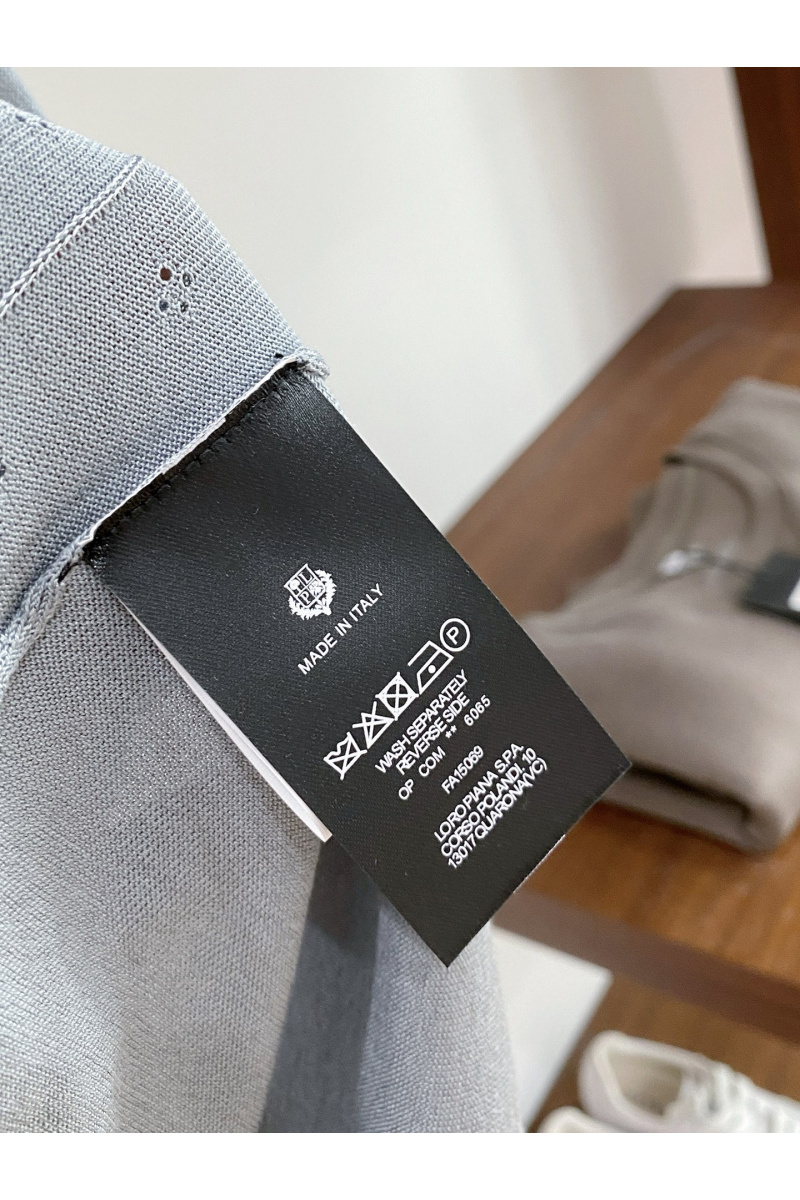 Loro Piana Мужское синее поло premium