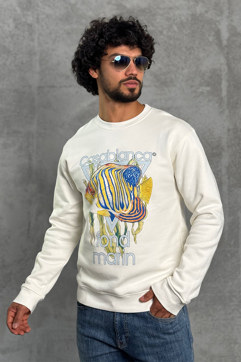 Casablanca Белая кофта Fond Marin