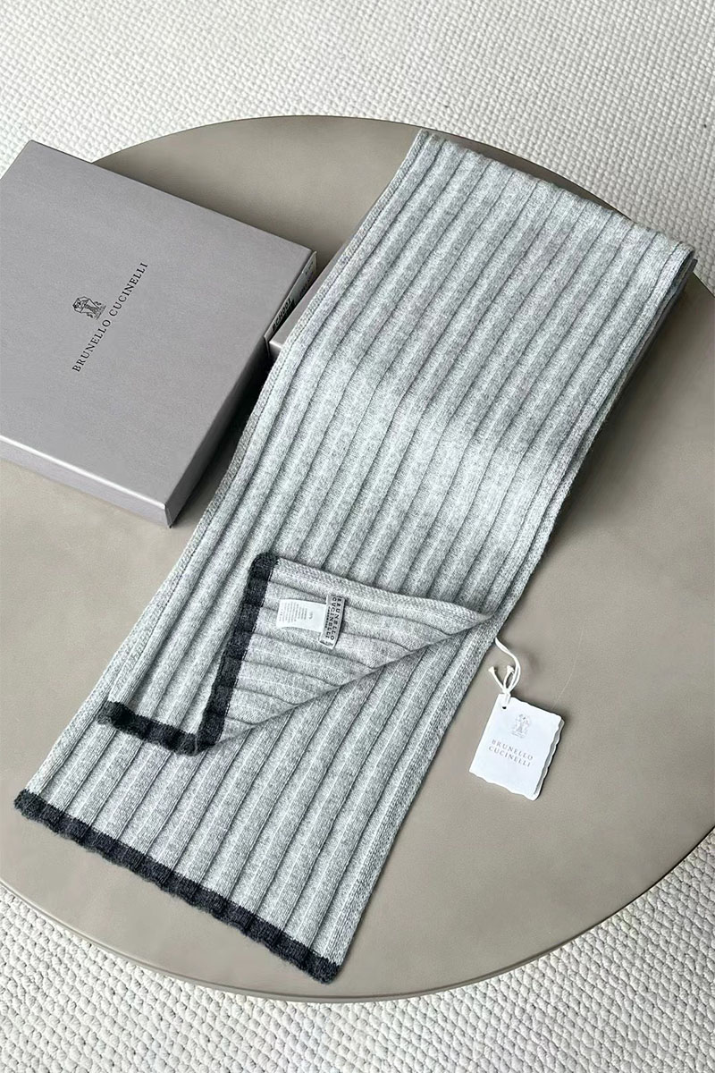 Designer Кашемировый шарф Premium - Grey 
