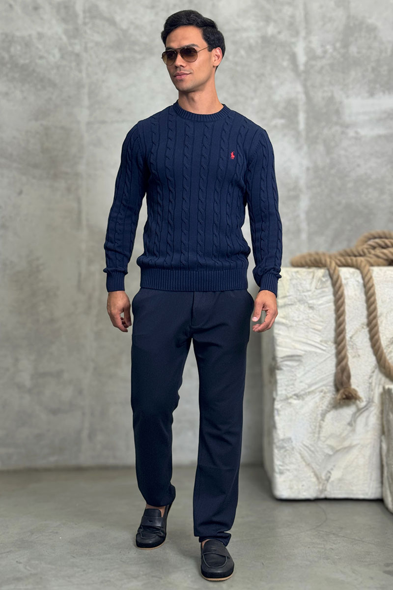 Polo Ralph Lauren Мужской свитер cable-knit - Navy