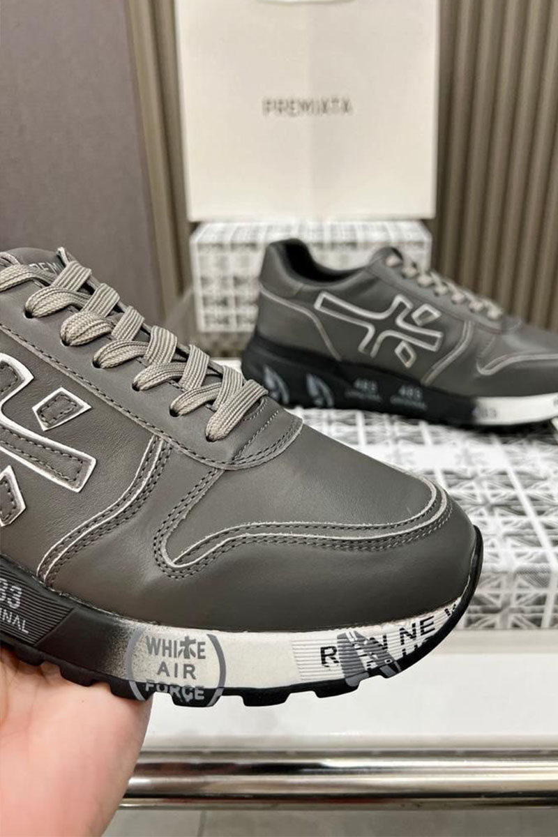Premiata Кожаные кроссовки Mick - Grey