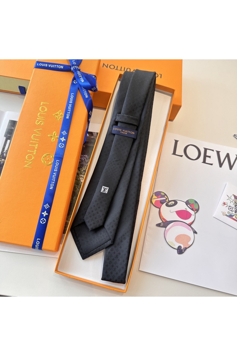 Lоuis Vuittоn Галстук Monogram premium - Black