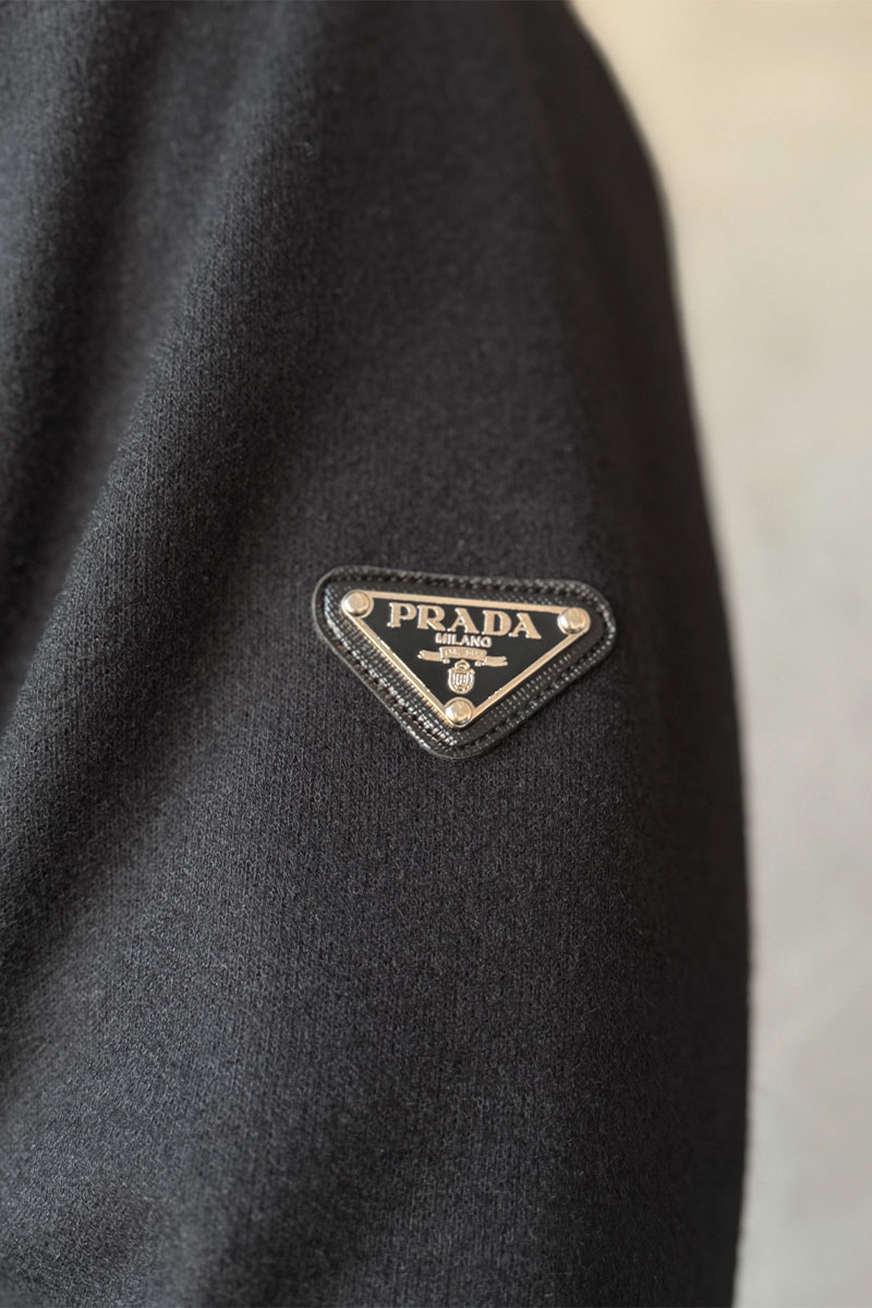 Prada Мужская двусторонняя куртка logo-plaque