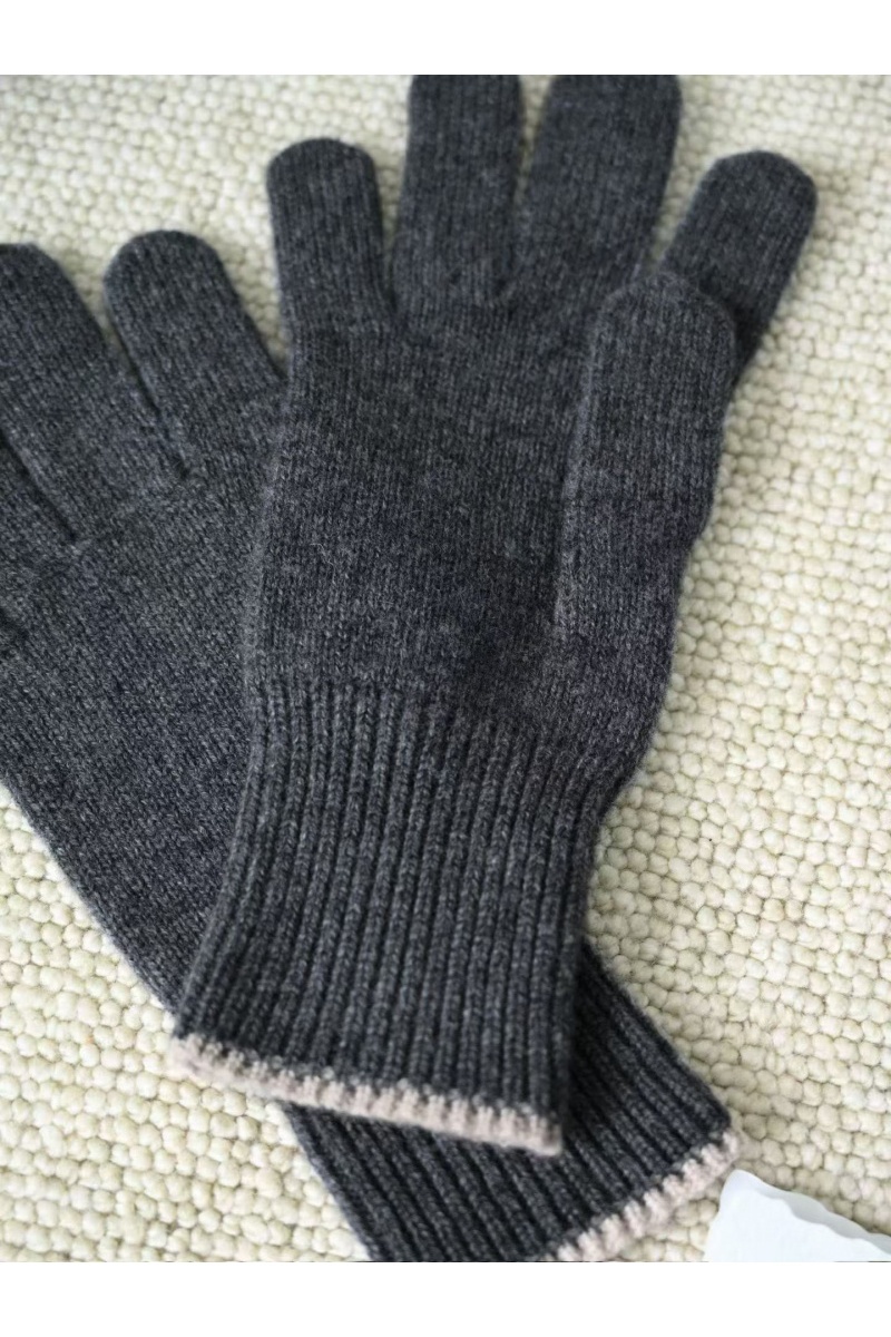 Designer Кашемировые перчатки  premium - Dark Grey