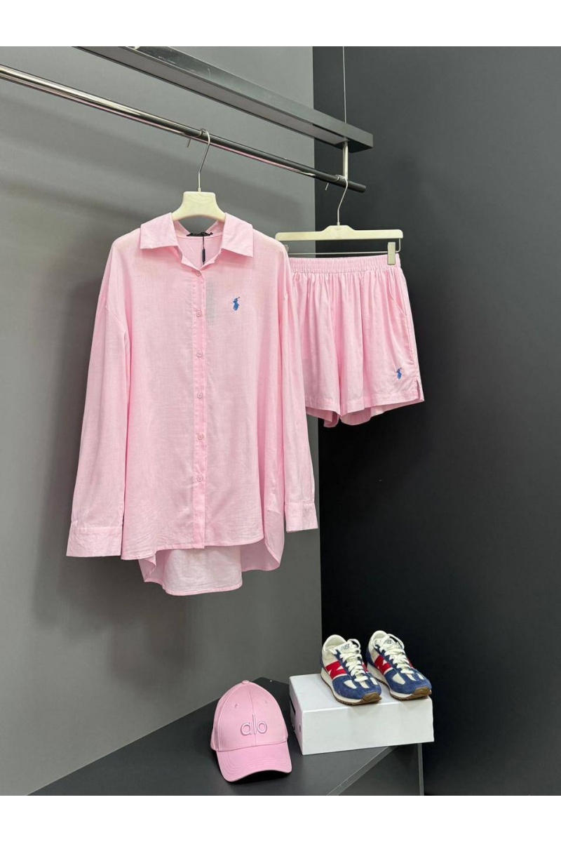 Polo Ralph Lauren Женский розовый костюм premium