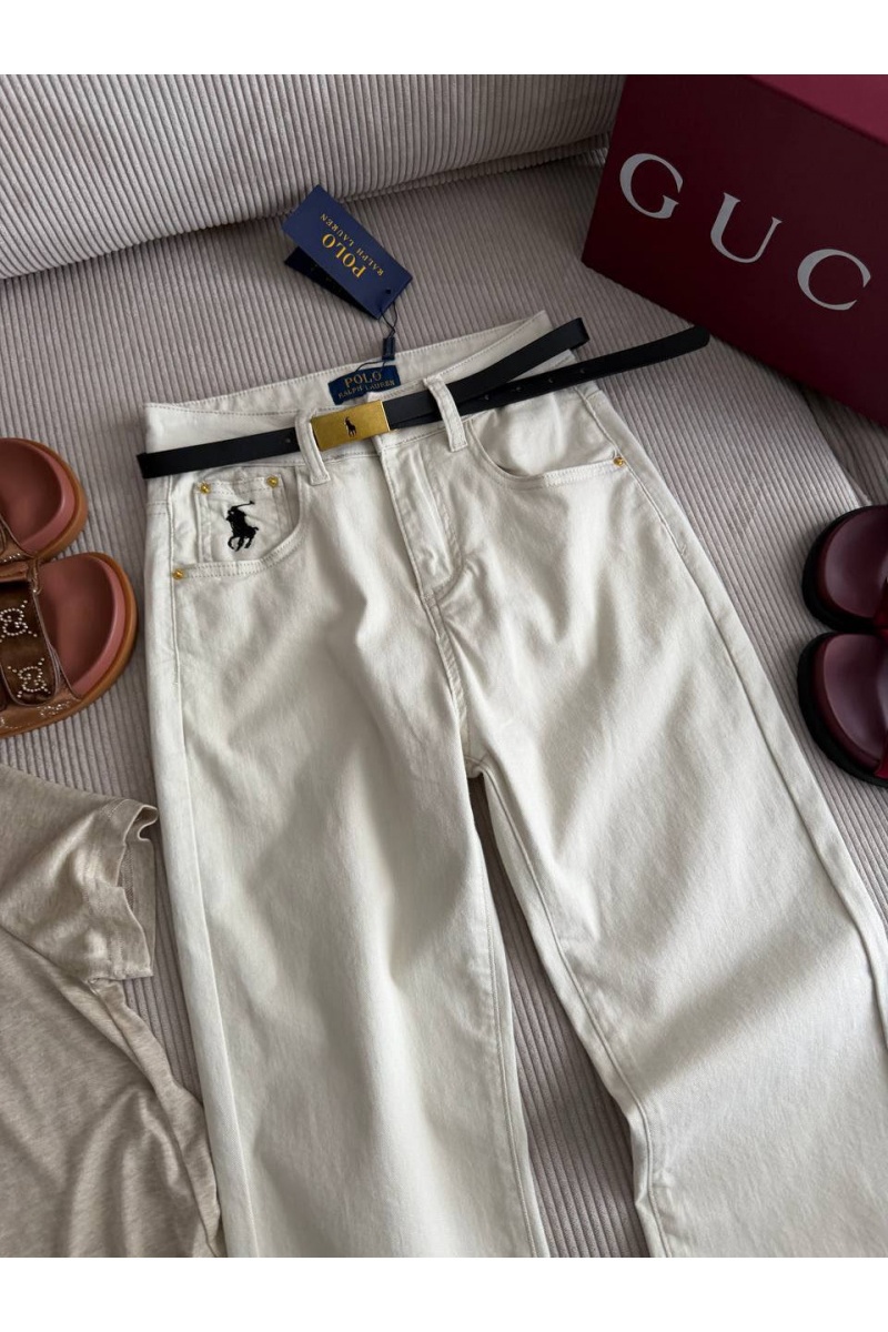 Polo Ralph Lauren Женские белые джинсы premium