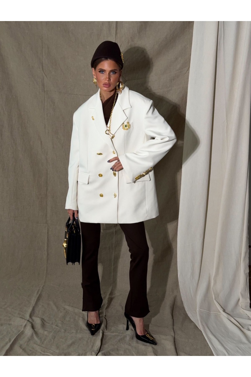 Schiaparelli Женский белый пиджак 