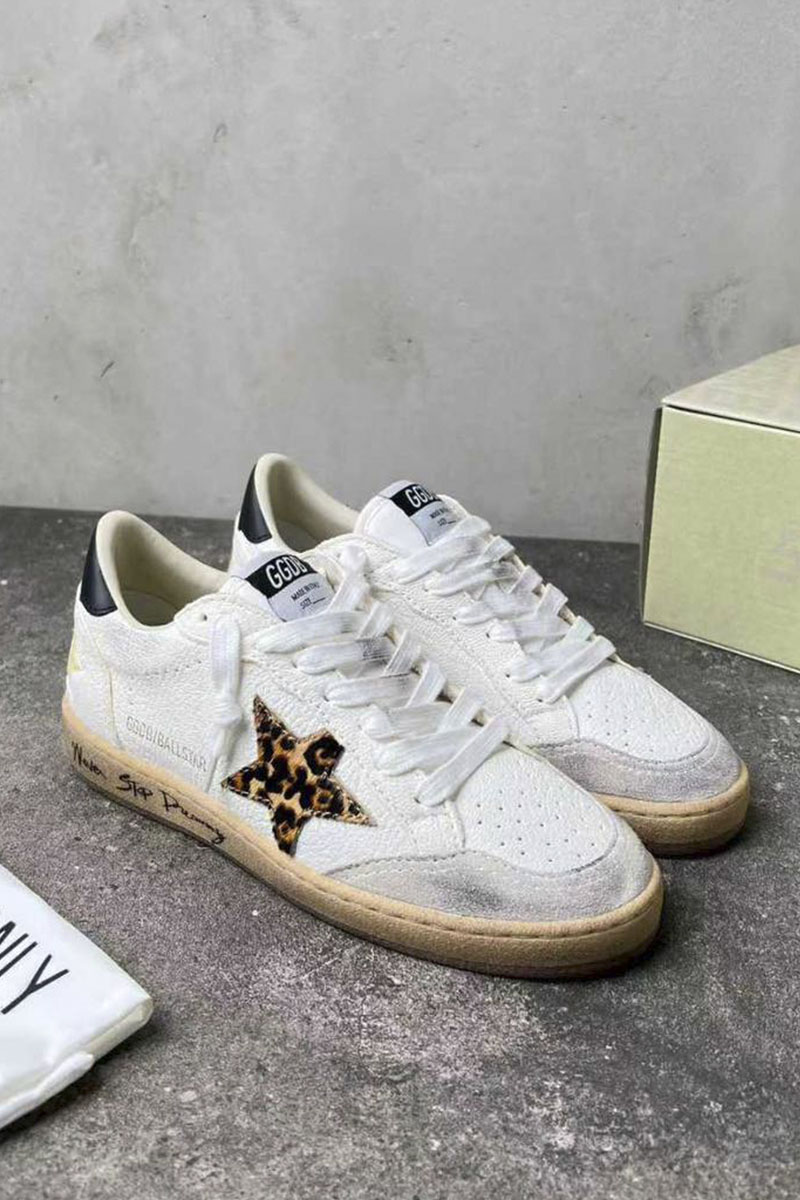 Designer Clothing Женские кожаные кроссовки Golden Goose Ball Star premium