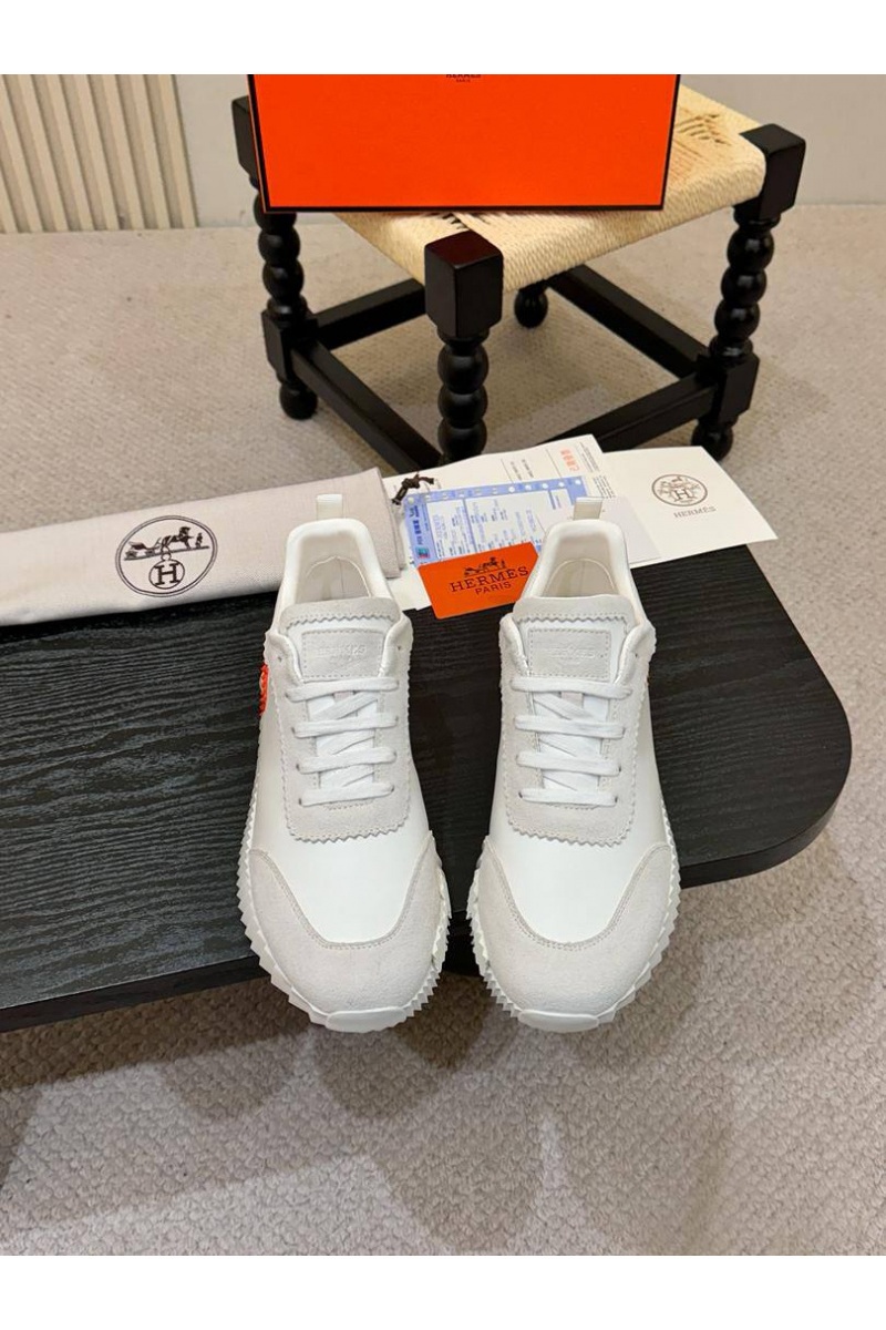 Hermes Мужские кроссовки Bouncing - White