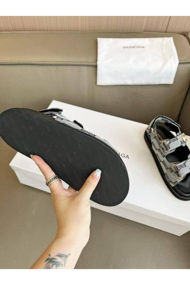 Balenciaga Женские сандалии Jacquard Premium - Grey