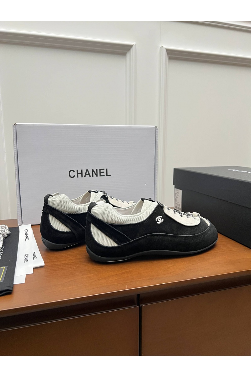 Chаnеl Женские замшевые кроссовки premium