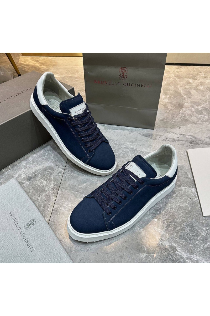 Designer Мужские кроссовки nubuck calfskin - Navy