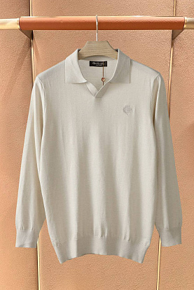 Поло с длинным рукавом premium - Beige