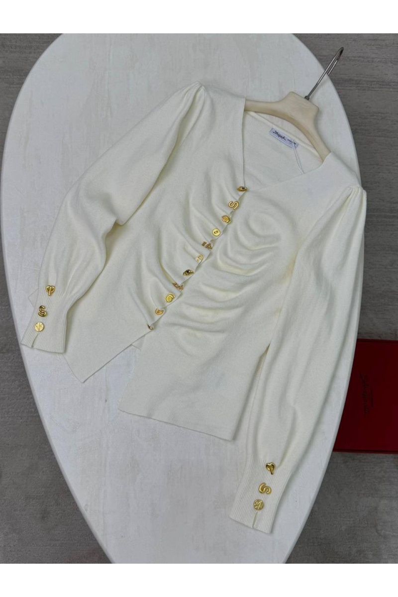 Schiaparelli Женская кофта белого цвета Premium