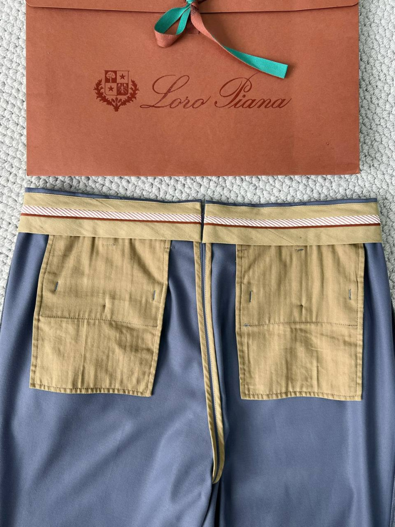 Loro Piana Мужские брюки Premium - Denim Blue