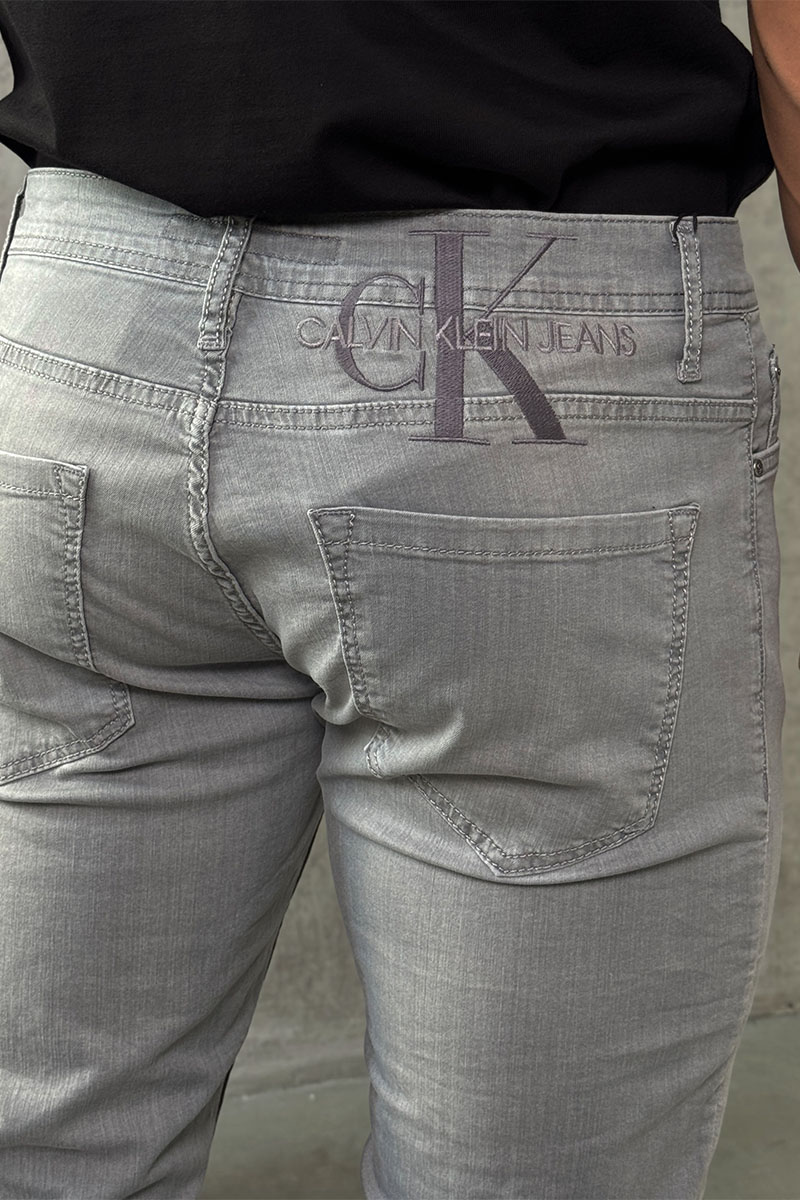 Calvin Klein Мужские джинсы signature selvedge - Grey 