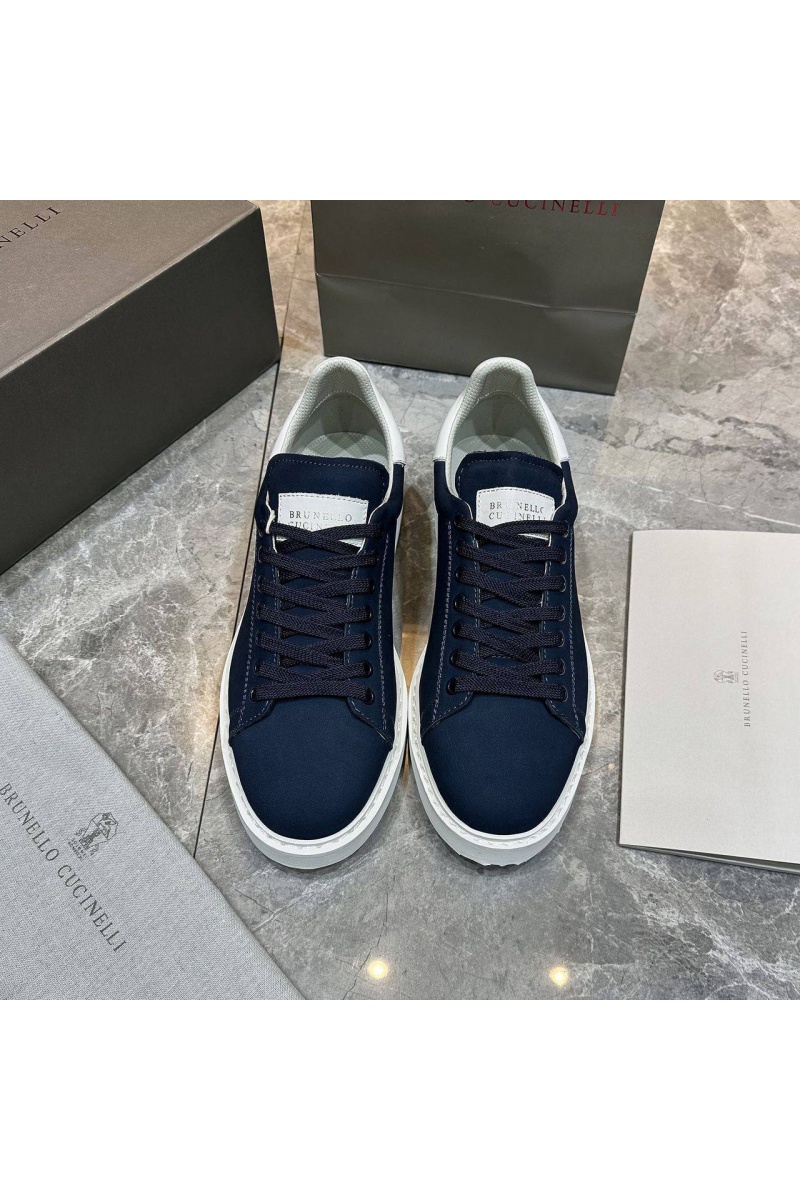 Designer Мужские кроссовки nubuck calfskin - Navy