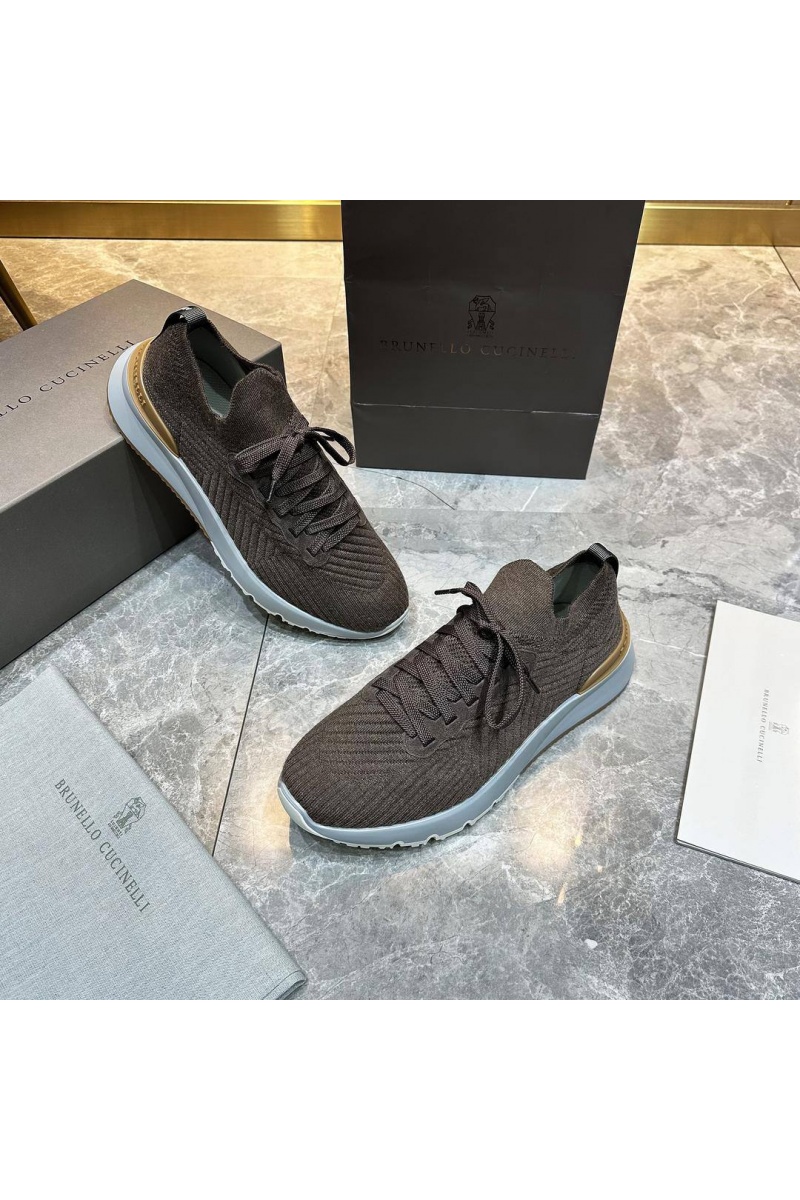 Designer Мужские кроссовки knitted - Brown