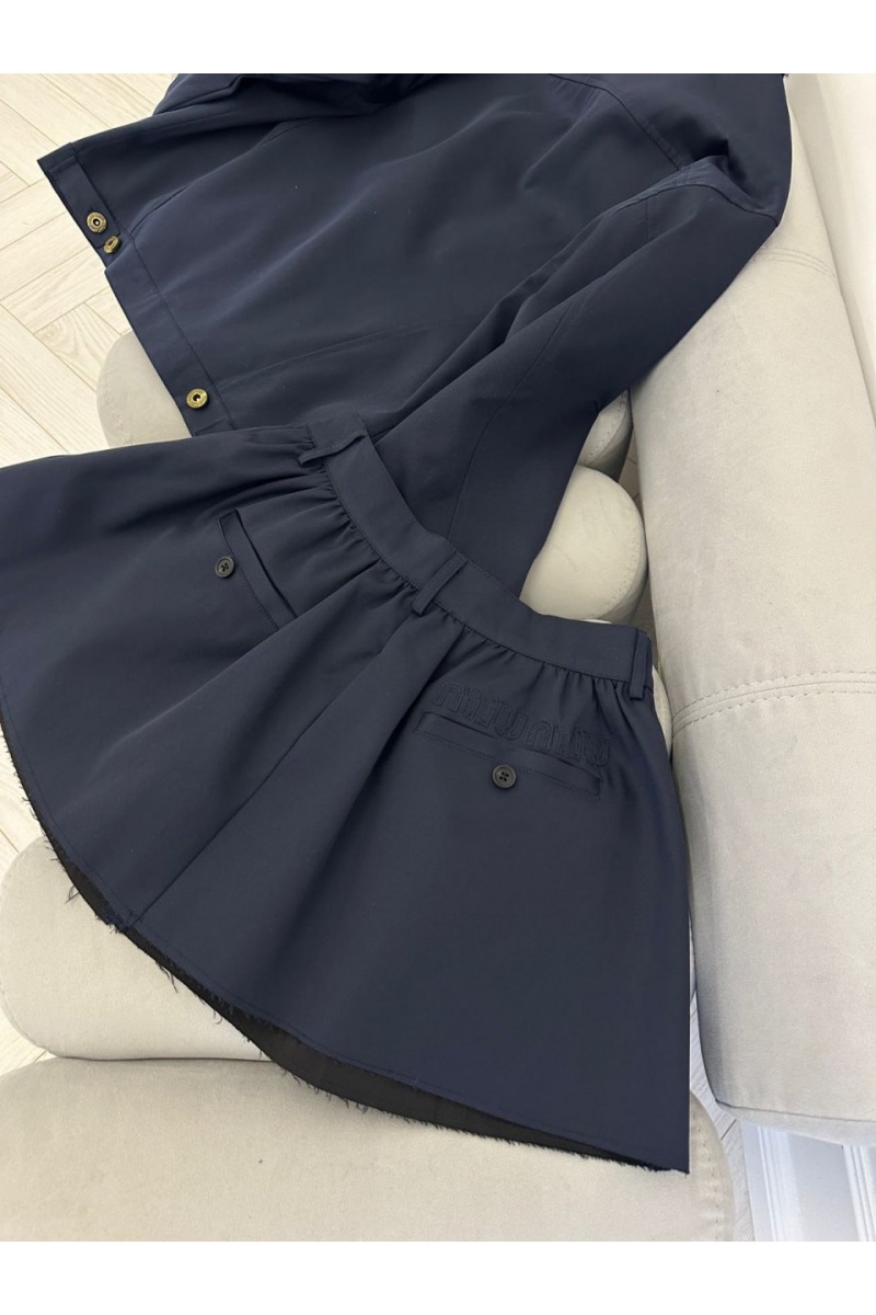 MIU MIU Женский синий костюм