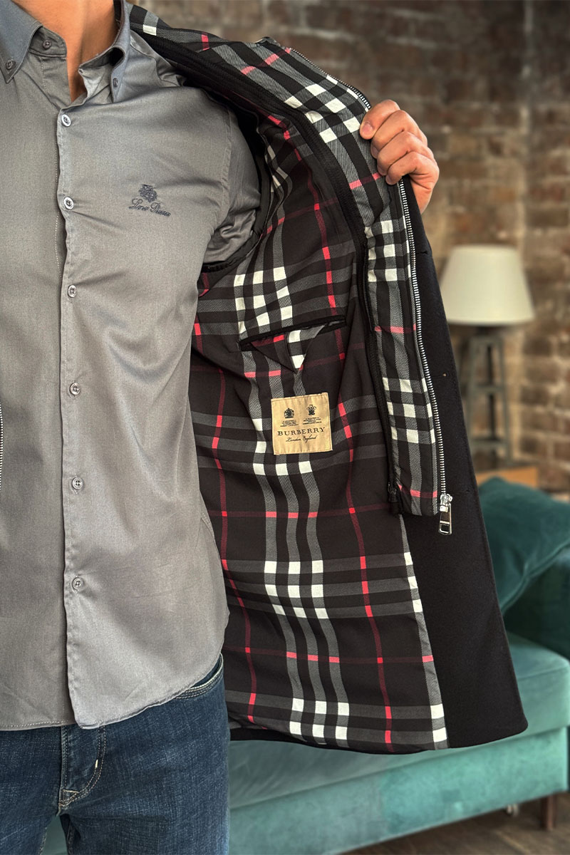 Burberry Мужское пальто London England - Black