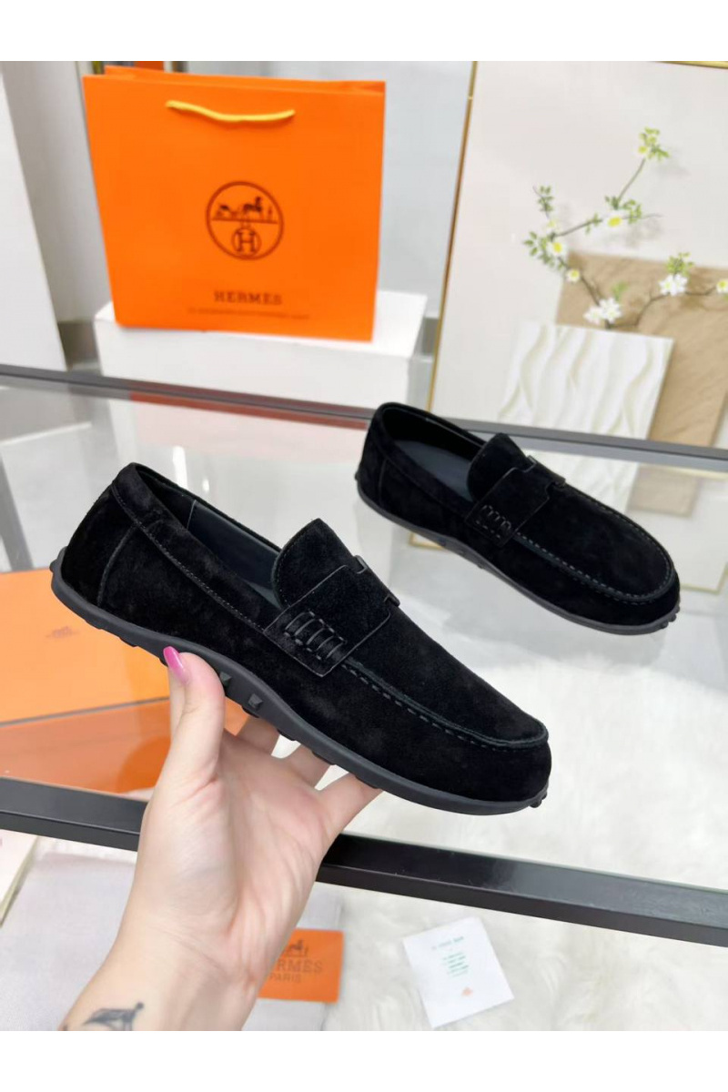 Hermes Женские замшевые лоферы 