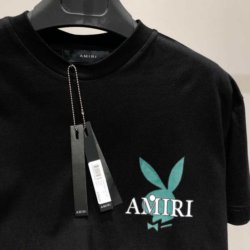 Amiri Чёрная оверсайз футболка Playboy Bunny