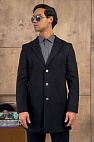 Мужское пальто чёрного цвета 