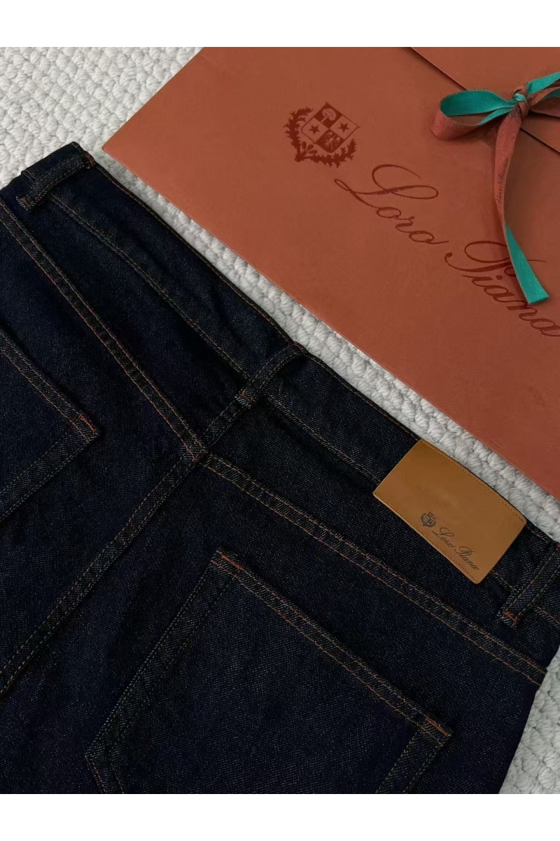 Loro Piana Мужские тёмно-синие джинсы Premium