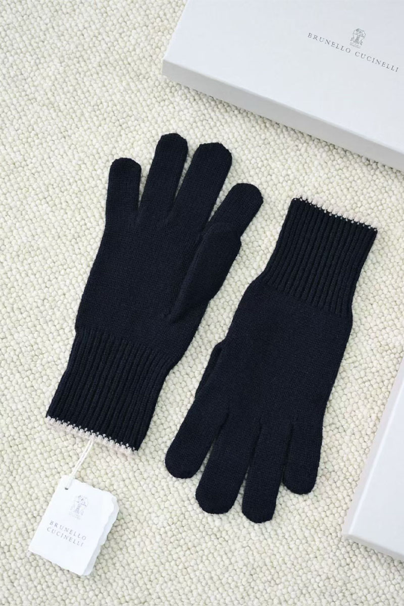 Designer Кашемировые перчатки premium - Dark Blue