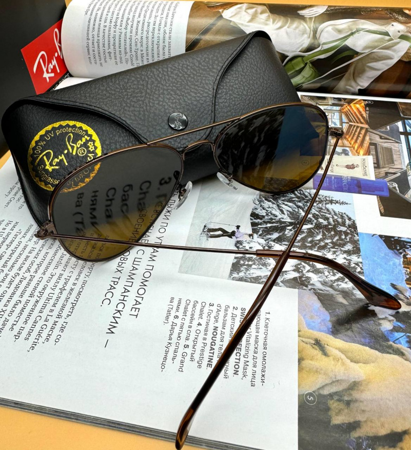 Ray Ban Солнцезащитные очки Aviator Large Metal