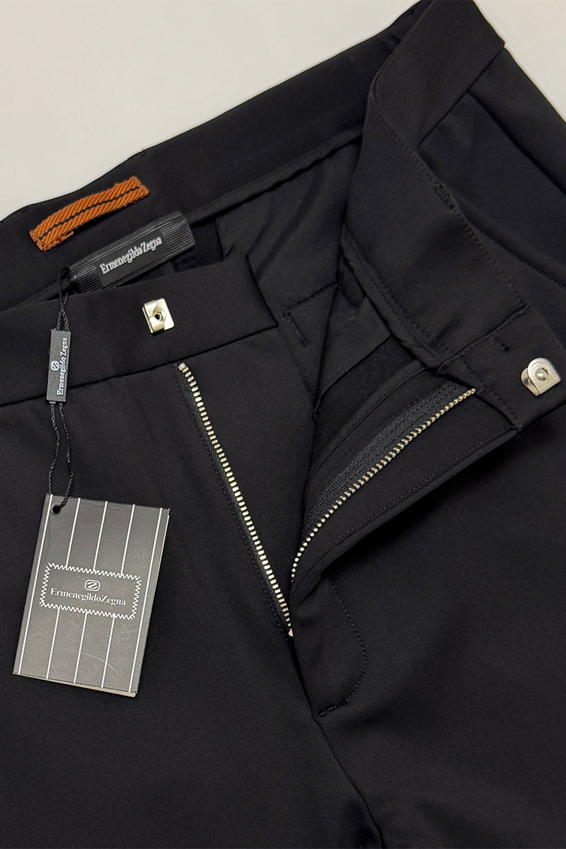 Zegna Утеплённые брюки чёрного цвета 