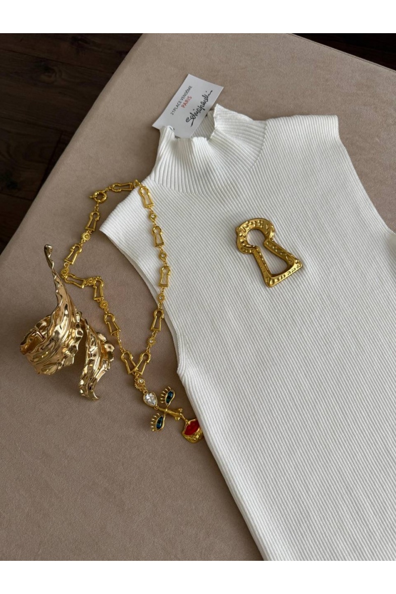 Schiaparelli Женский белый топ 