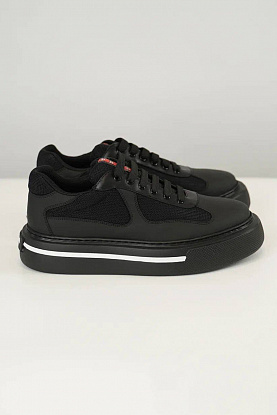 Комбинированные кроссовки logo-stripe - Black
