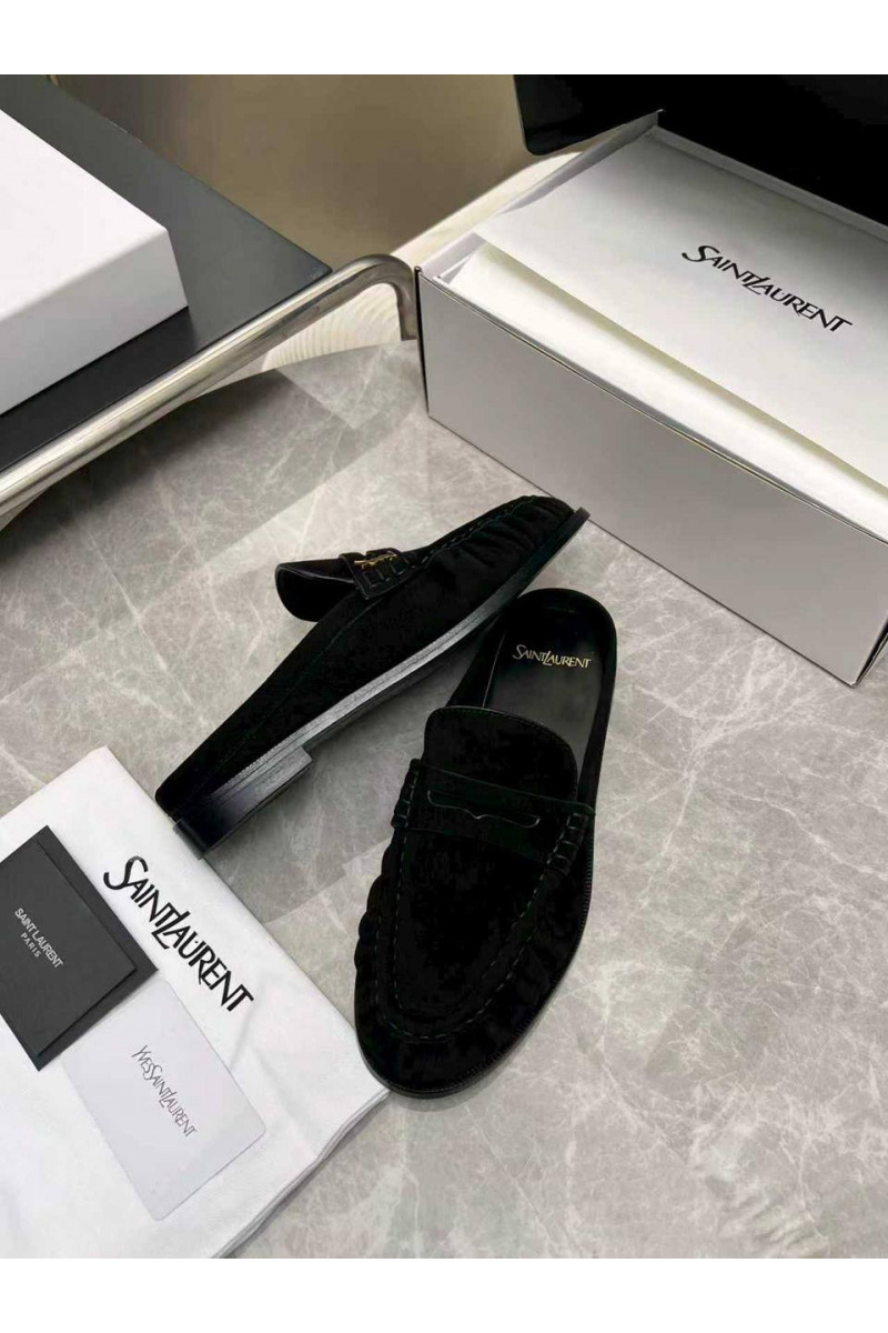 Yves Saint Laurent Женские замшевые мюли premium