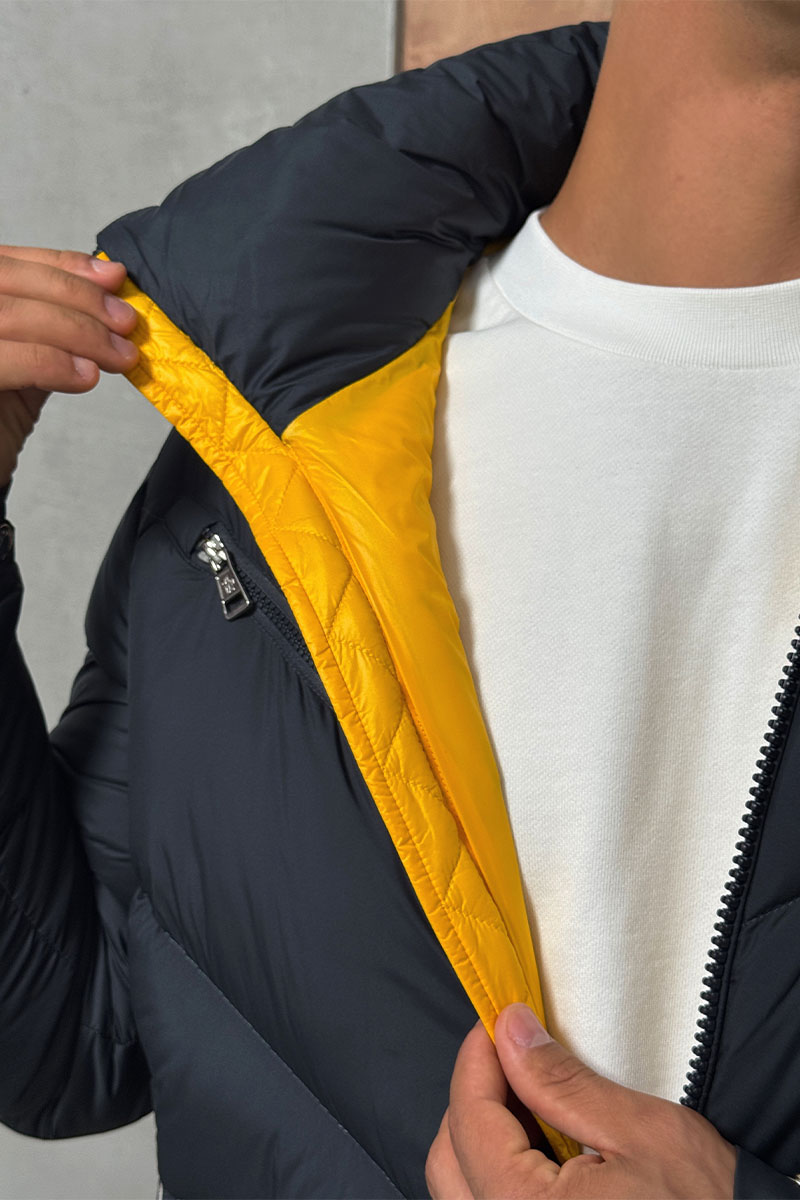 Moncler Мужской тёмно-синий пуховик Katmai