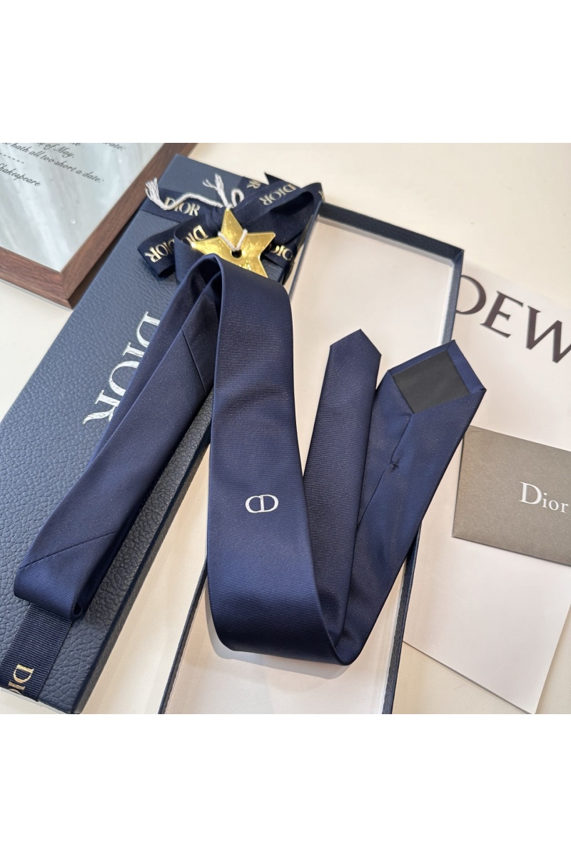 Dior Галстук logo-embroidered premium - Navy