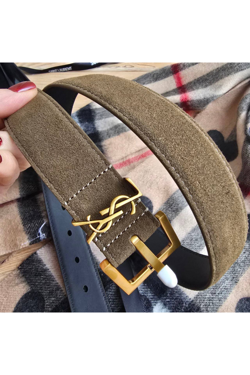 Yves Saint Laurent Замшевый ремень 
